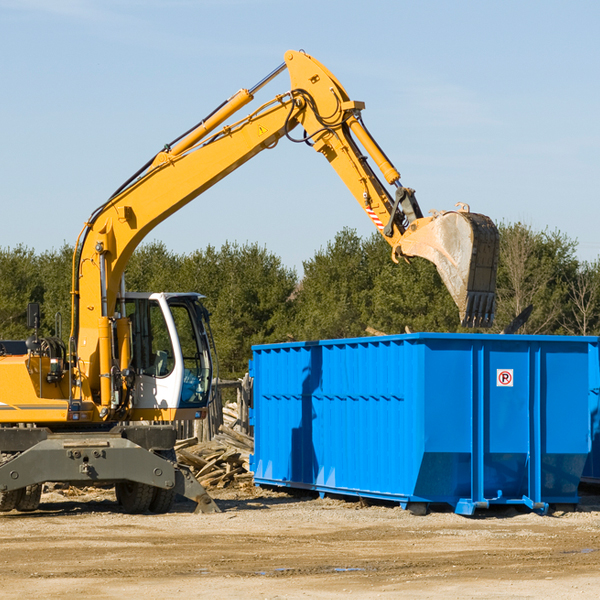 what size residential dumpster rentals are available in Levittown